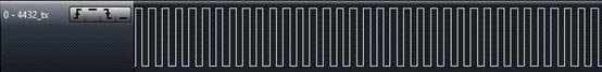 433MHz、1.2Kbps、20KHz 頻偏下 RF4432接收測試波形